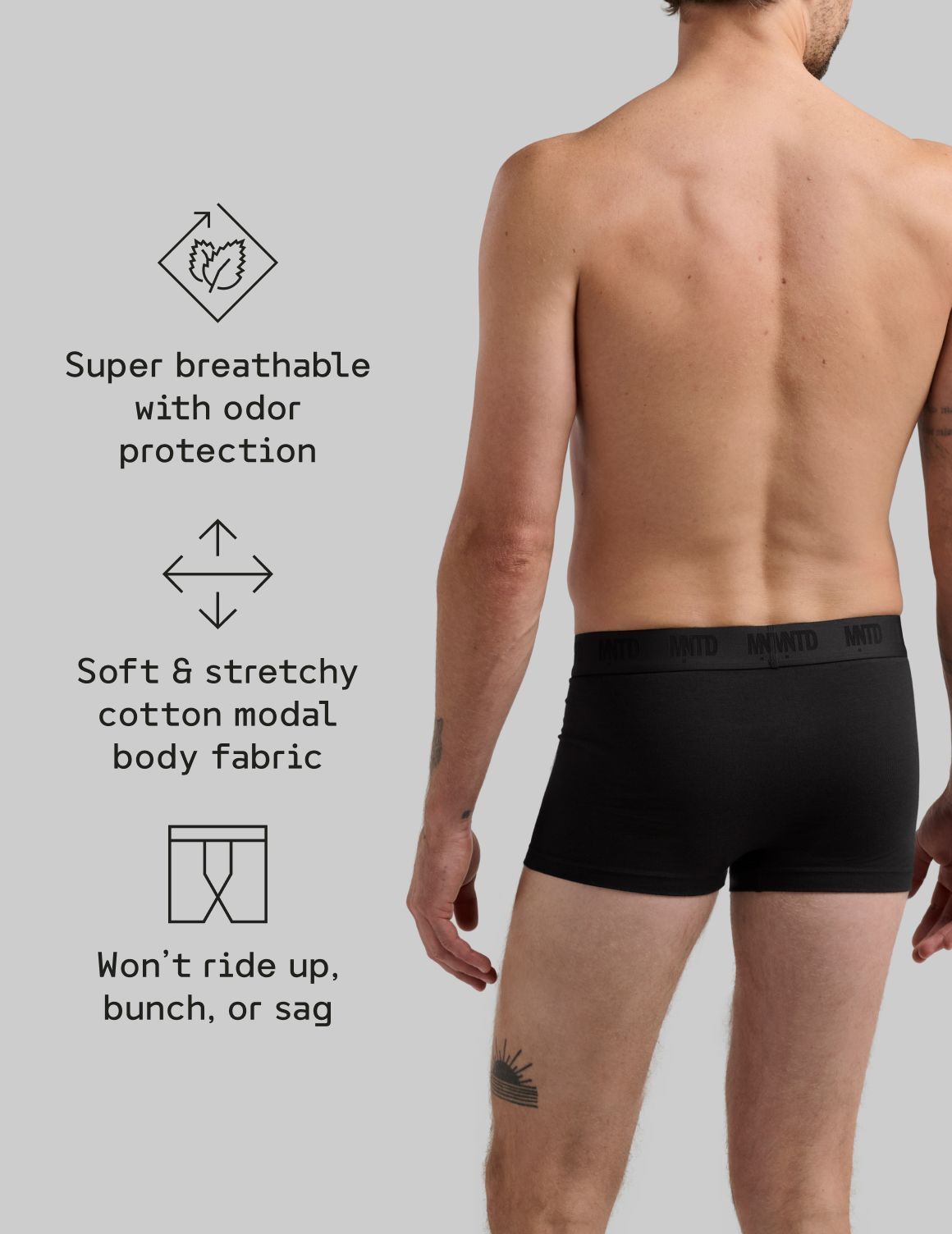 Best Damn Cotton Modal Trunk 3"