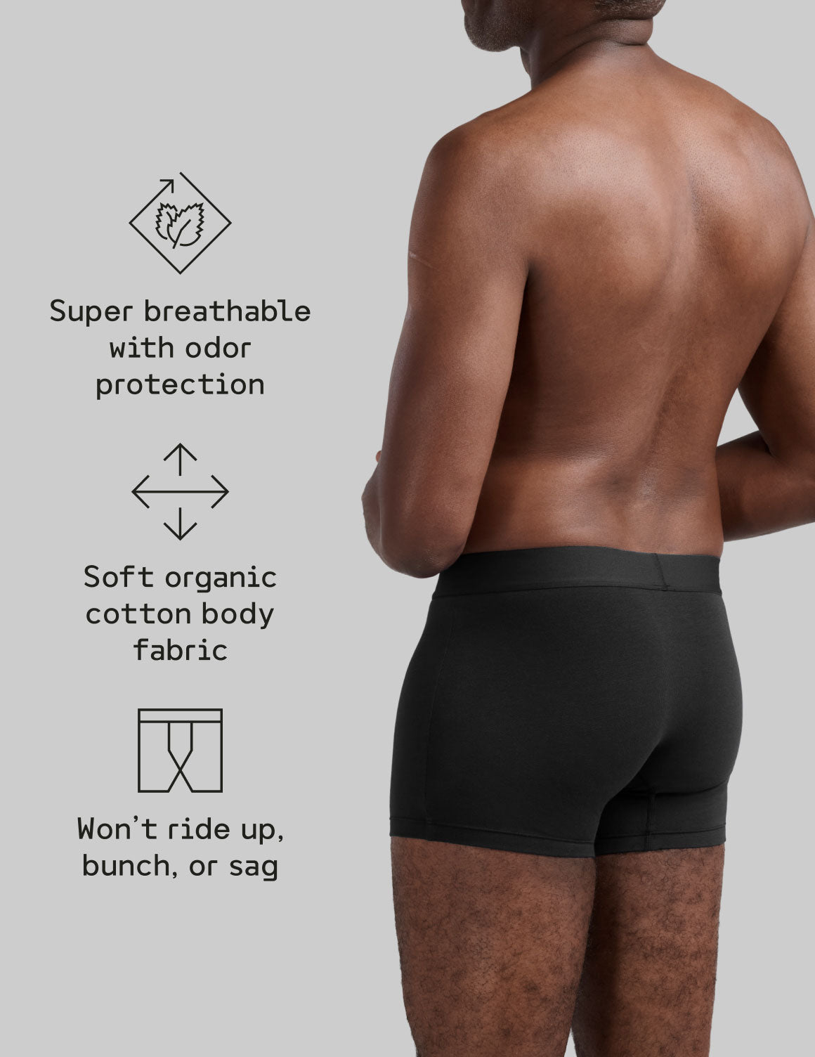 MNTD X Knix EverDry Cotton Trunk 3"