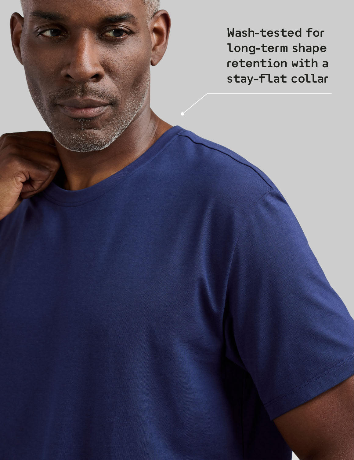 model: Height 6'1.5", wearing size M