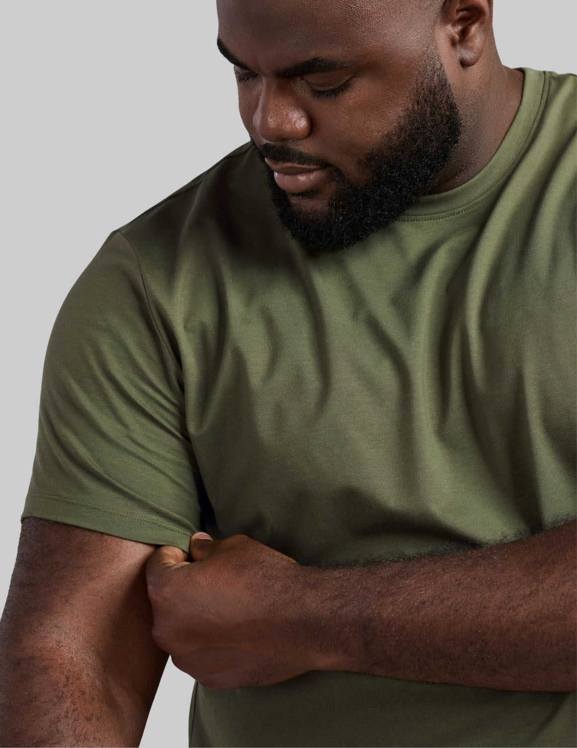 model: Height 6’2”, wearing size XL