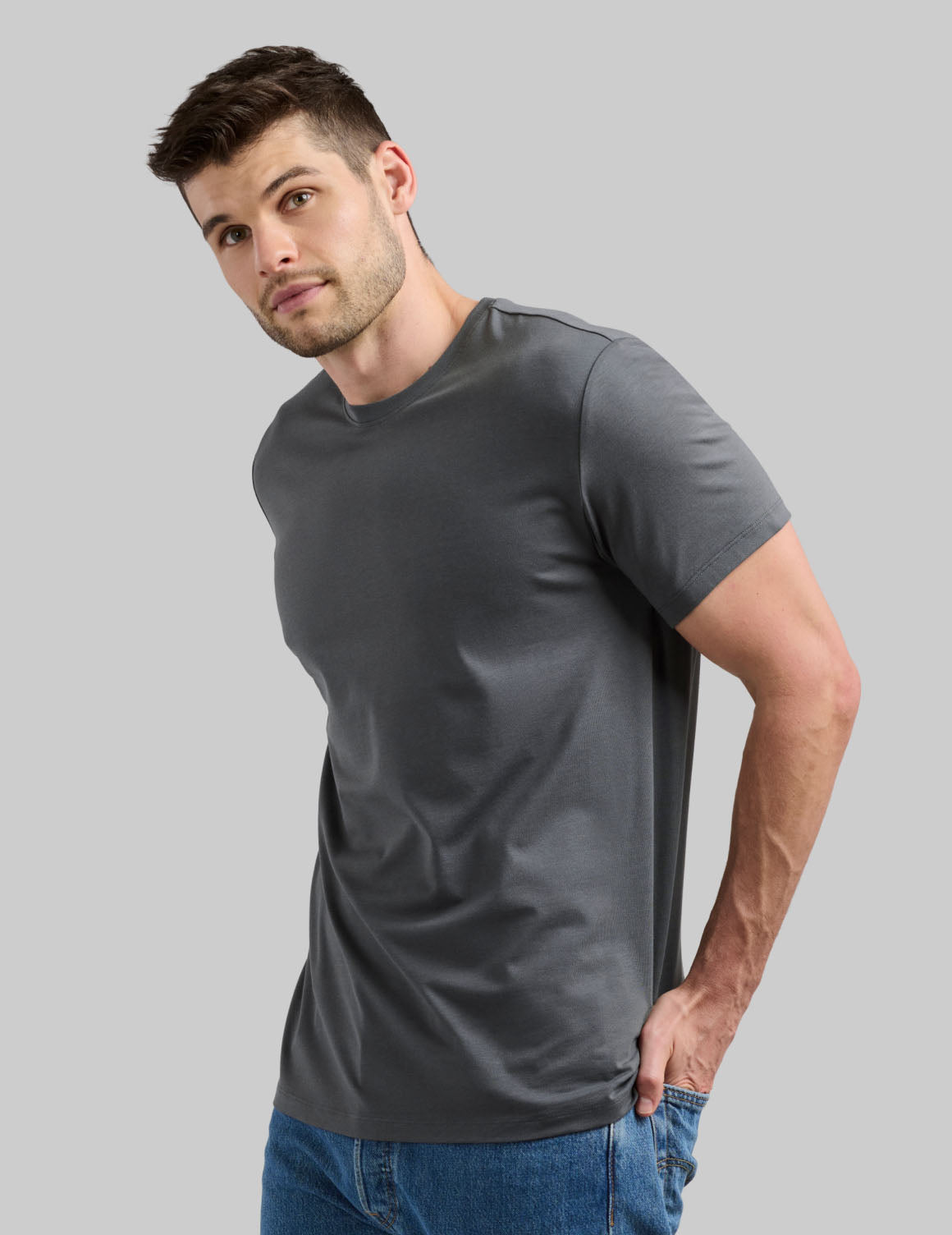 model: Height 6’2.5”, wearing size M