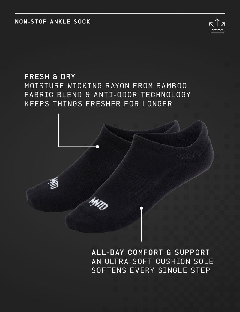 5-Pack Non-Stop Ankle Socks