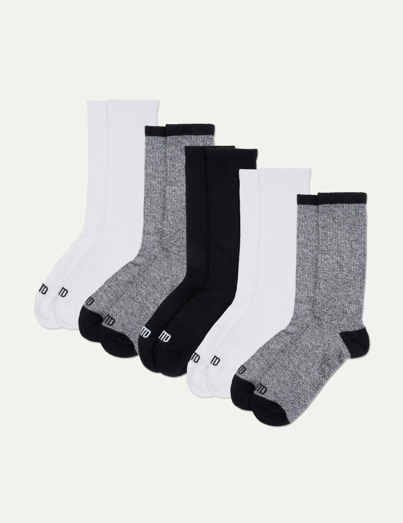 5-Pack Non-Stop Crew Socks